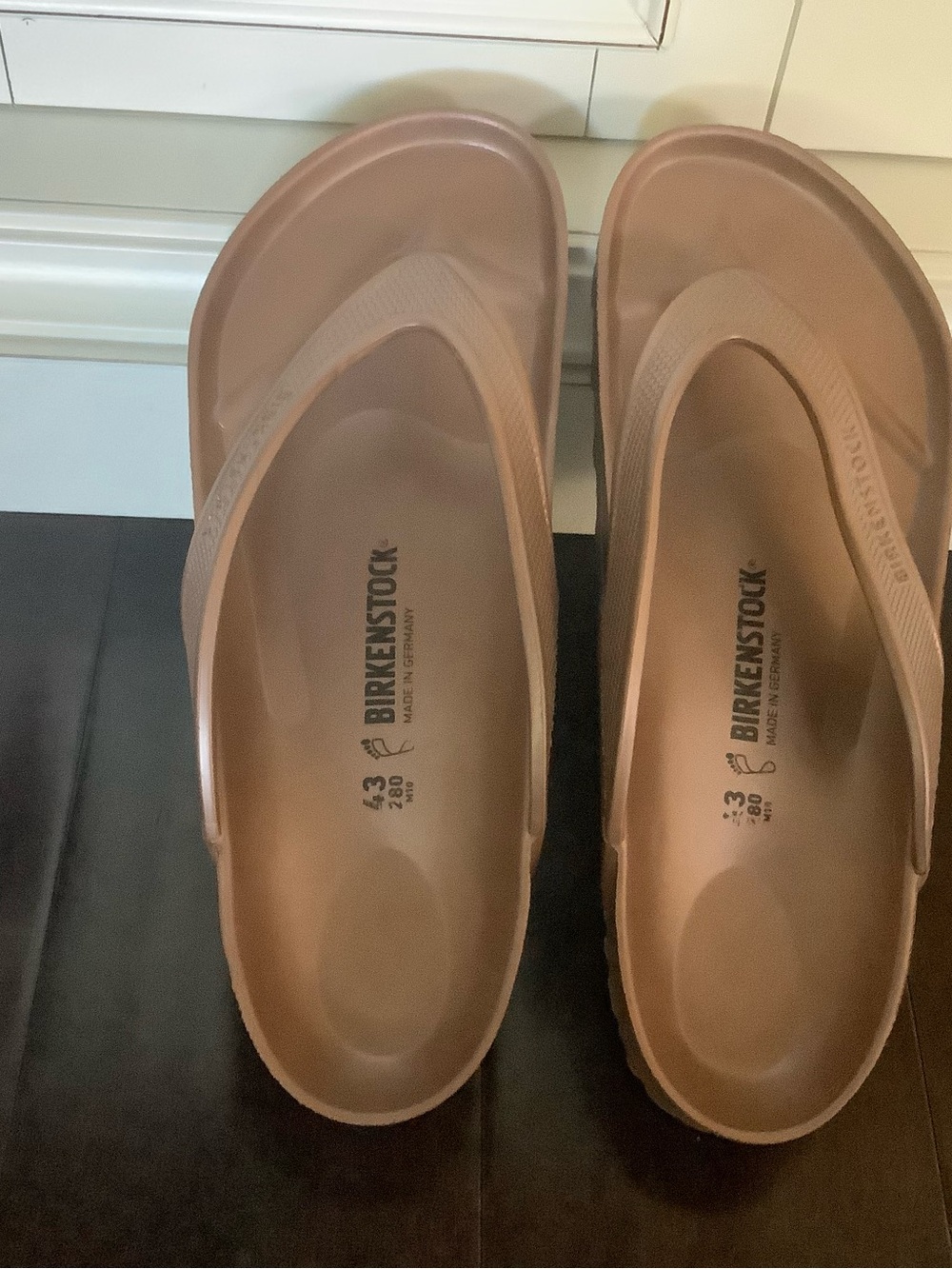 Birkenstock Women’s EVA Thong Sandals in Taupe